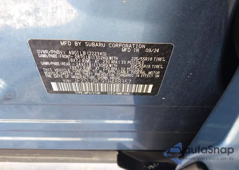 2025 Subaru Forester Limited из США, поврежденный, VIN JF2SLDRC9SH488357